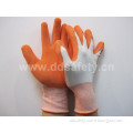 White Nylon Orange Latex Coated Glove (DNL212)
